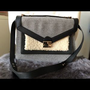 Loeffler Randall Shearling Rider Satchel